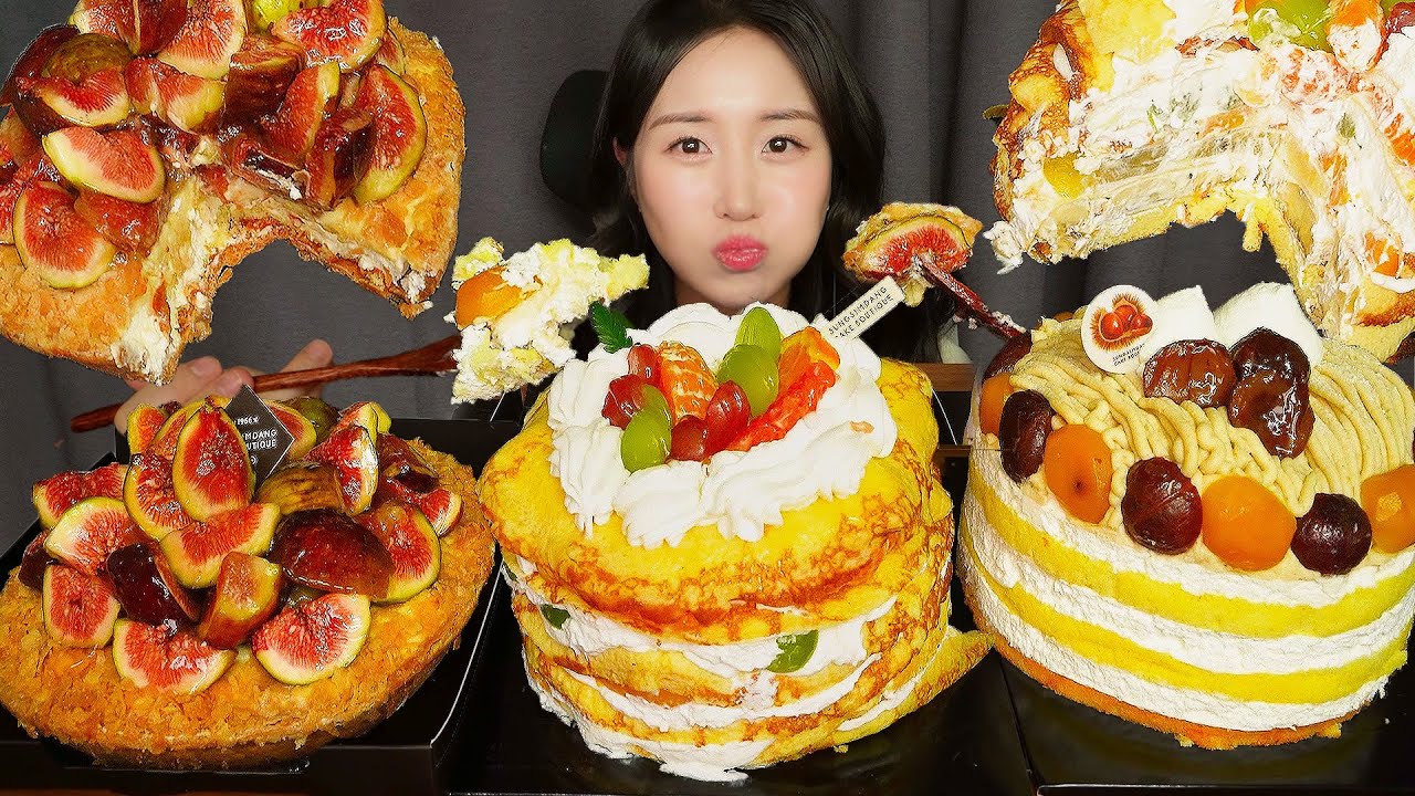 САМЫЙ ПОПУЛЯРНЫЙ ТОРТ🤯 ФРУКТОВЫЙ ПИРОГ ASMR ЗВУКИ ЕДЫ МУКБАНГ MUKBANG CAKE
