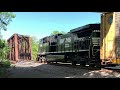 Train Goes Under Bridge, Then Train Goes Over Bridge Then Speed Checks & Horn Salutes!  CSX & NS RR