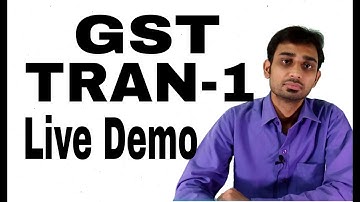 TRAN-1 Live Demo || How to fill GST TRAN-1 in Hindi BY CA GOURAV GROVER