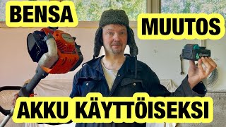 Näin Helposti Muutat Vanhan 2-Tahti Trimmerin Akku Trimmeriksi