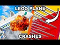  lego airplane crashes  plane crash