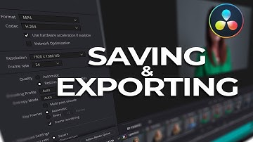 Saving & Exporting in Davinci Resolve 16 & 17