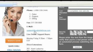 Contact Project Team Or Any Websiteforge Staff Member - Websiteforge Ecommerce Website