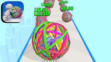 Rubberball Runner ​- All Levels Gameplay Android,ios (Levels 136-141)