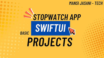 SwiftUI Stopwatch App | Build a Simple Timer in SwiftUI ⏱️