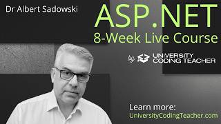 ASP.NET 8-week live course by University Coding Teacher