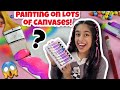 Painting on lots of canvases easiest painting  riyas amazing world