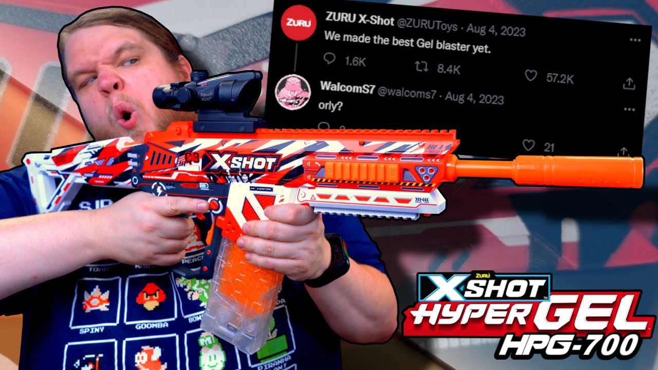 X-Shot Hyper Gel HPG-700 Blaster (20,000 Hyper Gel Pellets) by ZURU for  Ages 14-99 