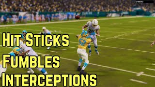 Madden 24 Hit Sticks And Interceptions Highlight Compilation!
