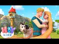 Rapunzel n romn  poveti cu prini i prinese  hesykids  desene animate