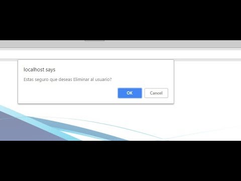 Ventana de alerta :: Alerta de confirmacion :: javaScript-Php - YouTube