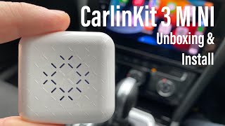 Unboxing & Install - CarlinKit 3 (mini) Wireless CarPlay Dongle with VW Passat B8