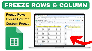 How to Freeze Rows and Columns in Google Sheets | Freeze Panes Tutorial for Beginners
