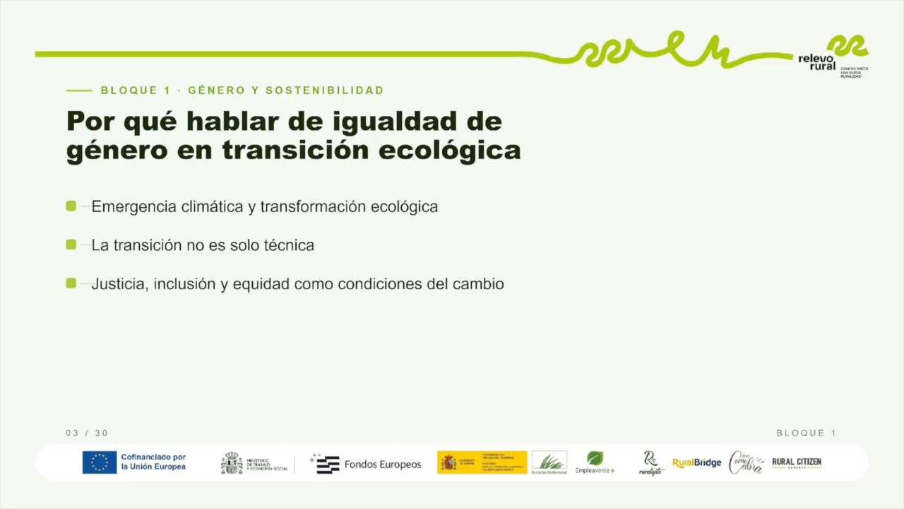 Módulo 1 | Tema 6 | El reto de la igualdad de género | Relevo Rural