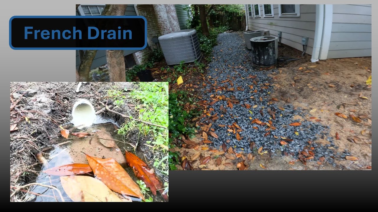 The best way to install a french drain - YouTube