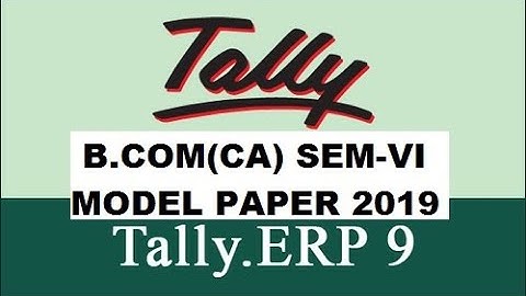 #RAYALASEEMA #UNIVERSITY #TALLY #ERP9 #B.COM #MARCH #2018