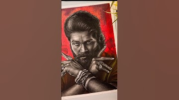 Pushpa 2,  Allu Arjun Drawing 😍 #shorts #art #drawing #pushpa2