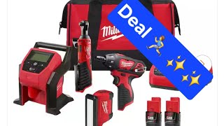 Deal 🏃‍♂️✨️ Milwaukee M12 4 Tool Combo 