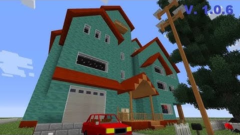 Minecraft Hello Neighbor Pre-Alpha map! (Made by me)