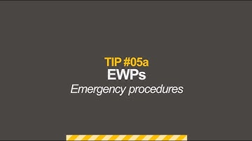 Construction Top Tips Tip 5a - Emergency Procedures