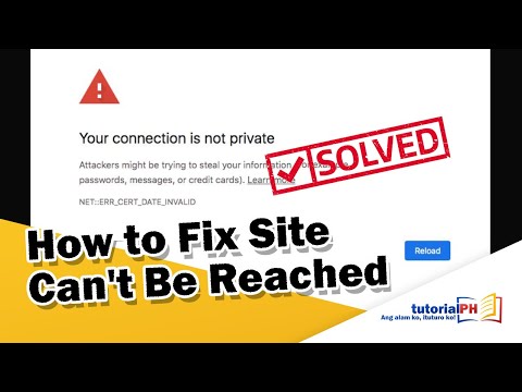 Connection is not private | Site Can't Be Reached - SOLVED!