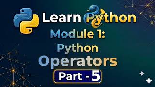 Learn Python Operators Part 5 #pythontutorial #operators
