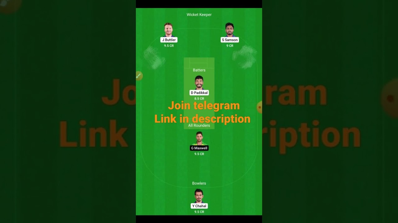 rr vs RCB dream11,rr vs rcb ipl 2022, dream11 team of today match