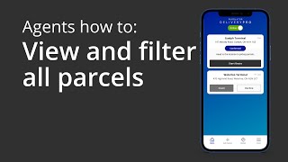 Agents how to: view and filter all parcels screenshot 1