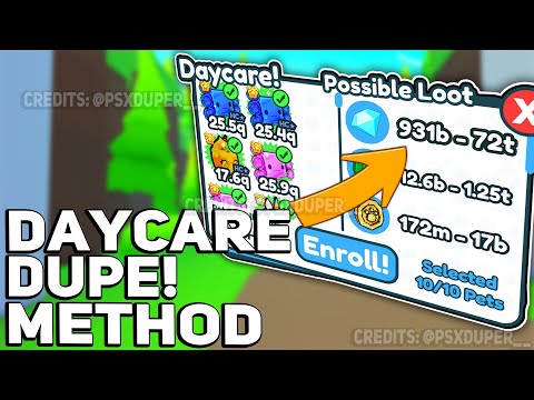 NEW OP DAYCARE DUPE SCRIPT ON PET SIMULATOR X! 🌀HOLOGRAM UPDATE🌀100% SAFE! | DAYCARE GLITCH!