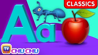 Phonics Song with TWO Words  A For Apple  ABC Alphabet Songs with Sounds for Children