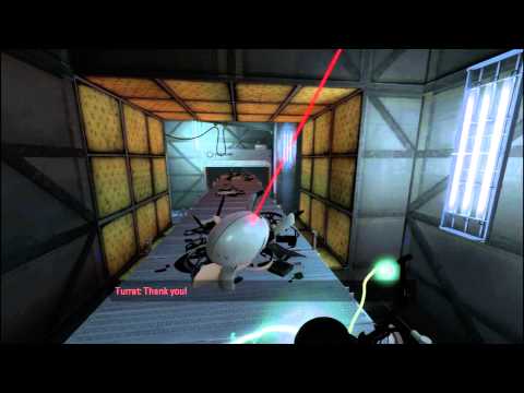 Portal 2 - Saving turret's Life -  Prometheus - MUST WATCH