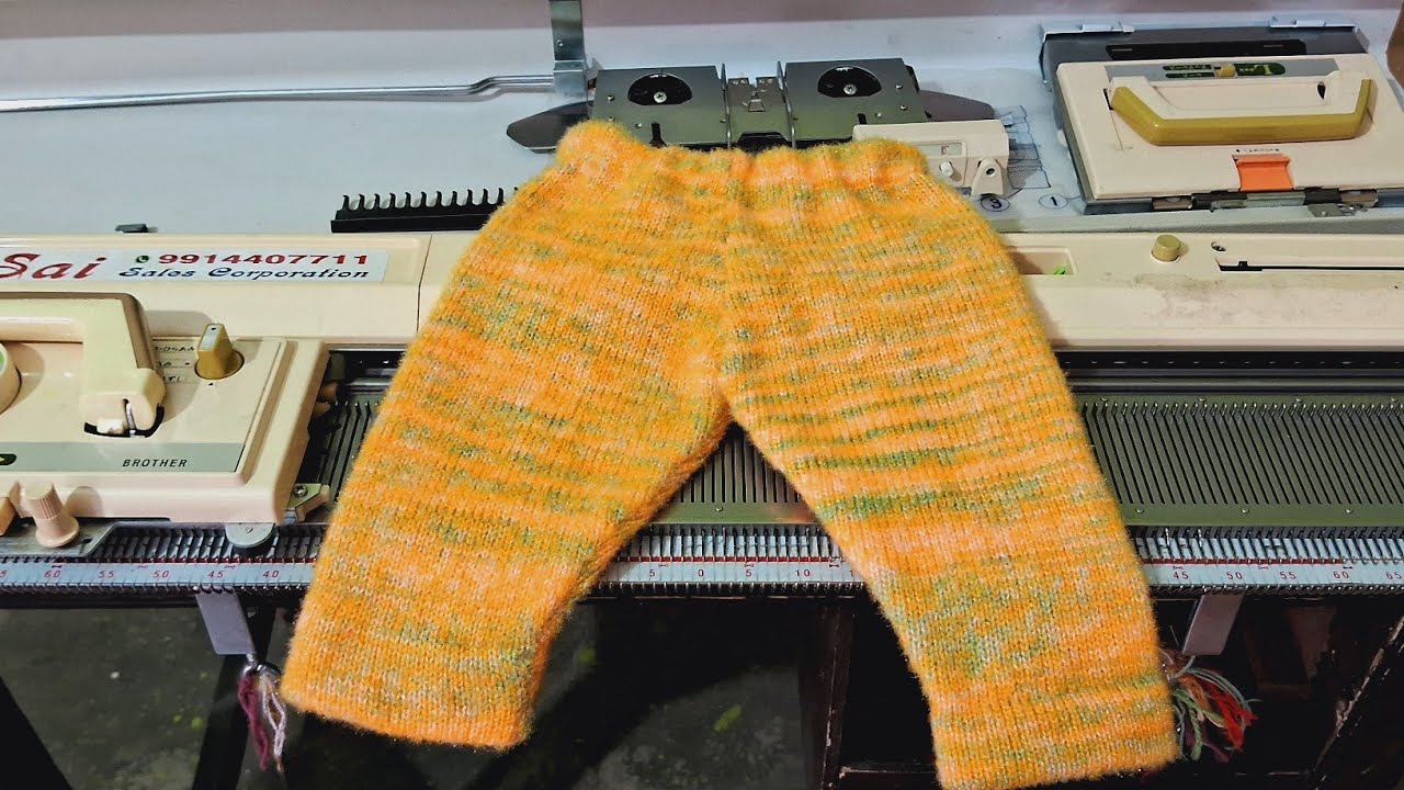 Baby pajama in knitting machine in hindi । निटिंग मशीन में बेबी पाजामा कैसे बनाये
