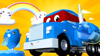 슈퍼 트럭 칼 🚚 ⍟ 여름 스페셜 - 워터파크 트럭  - 어린이를 위한 트럭 만화 Car City - Korean Animation Cartoons for Kids
