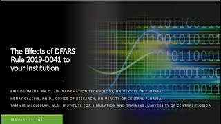 The Effects Of Dfars Rule 2019-D041 To Your Institution