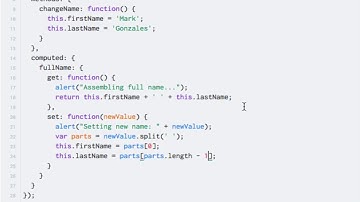 Adding getters and setters to computed properties