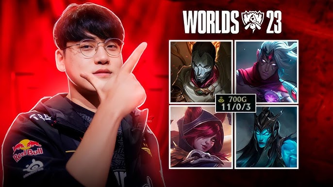 Faker claims his fourth Worlds trophy 🏆 #LeagueOfLegends #Worlds2023  #esports #faker