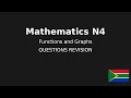 Mathematics N4 Functions and Graphs QUESTIONS REVISION @earthlyteachings