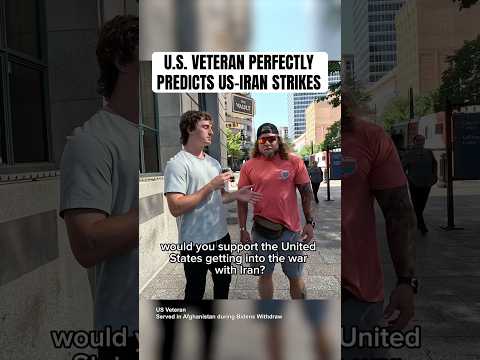 U.S. Veteran Predicts Iran War Days Before it happened 👀