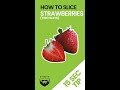 How to Slice Strawberries Fast #shorts