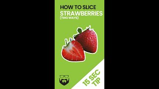 How to Slice Strawberries Fast #shorts
