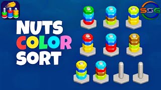 Nuts Color Sort - Gameplay Walkthrough (Android)