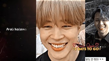 3 days to go😘mochiiii🐣🤍✨//bts jimin whatsapp status tamil//bts💜hs7🥀✨