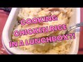 Cooking with an electric lunch box?! Pt. 3 - Hainanese Steamed Chicken Rice