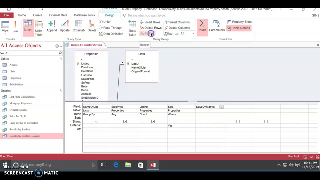Adding a Calculated Field to a Query - YouTube