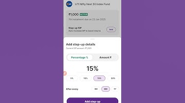 Upstox sip step up kare