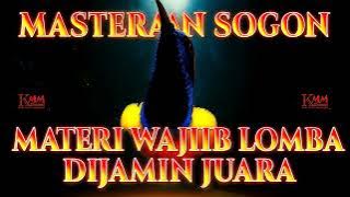 Masteran sogon bahan agar bunyi gacor full isian tembakan