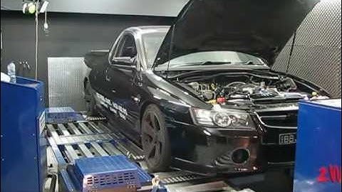 VZ SS UTE ON DYNO AFTER HEADS & CAM !!!!