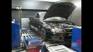 VZ SS UTE ON DYNO AFTER HEADS & CAM !!!!