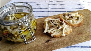 MUSHROOMS in OLIVE OIL  Italian recipe