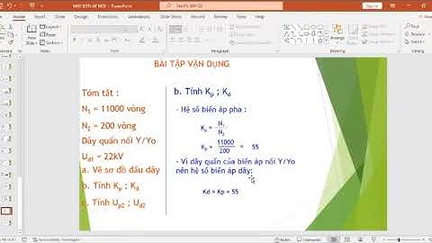 Bài tập tính thông số máy biến áp 3 ph năm 2024